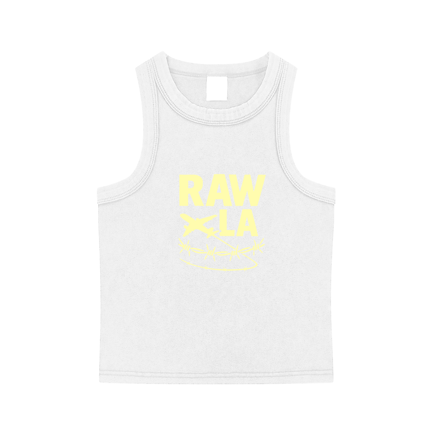 Cropped Tank Top Yellow