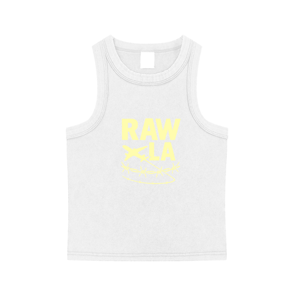Cropped Tank Top Yellow