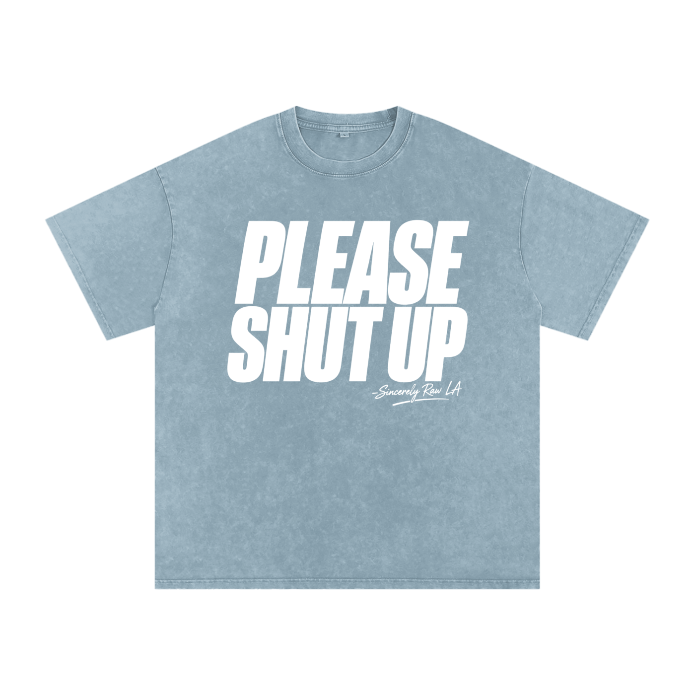 Snow Washed Oversized Cotton T-Shirt