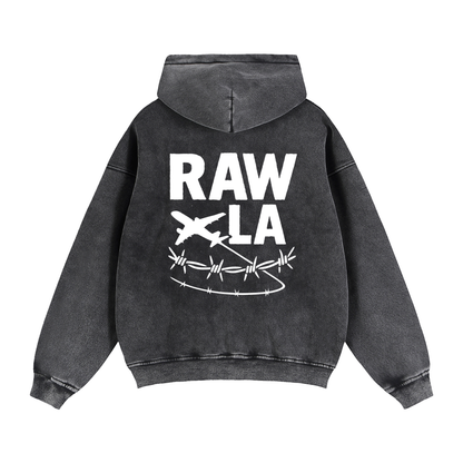 Zip-Through Boxy Fleece Hoodie