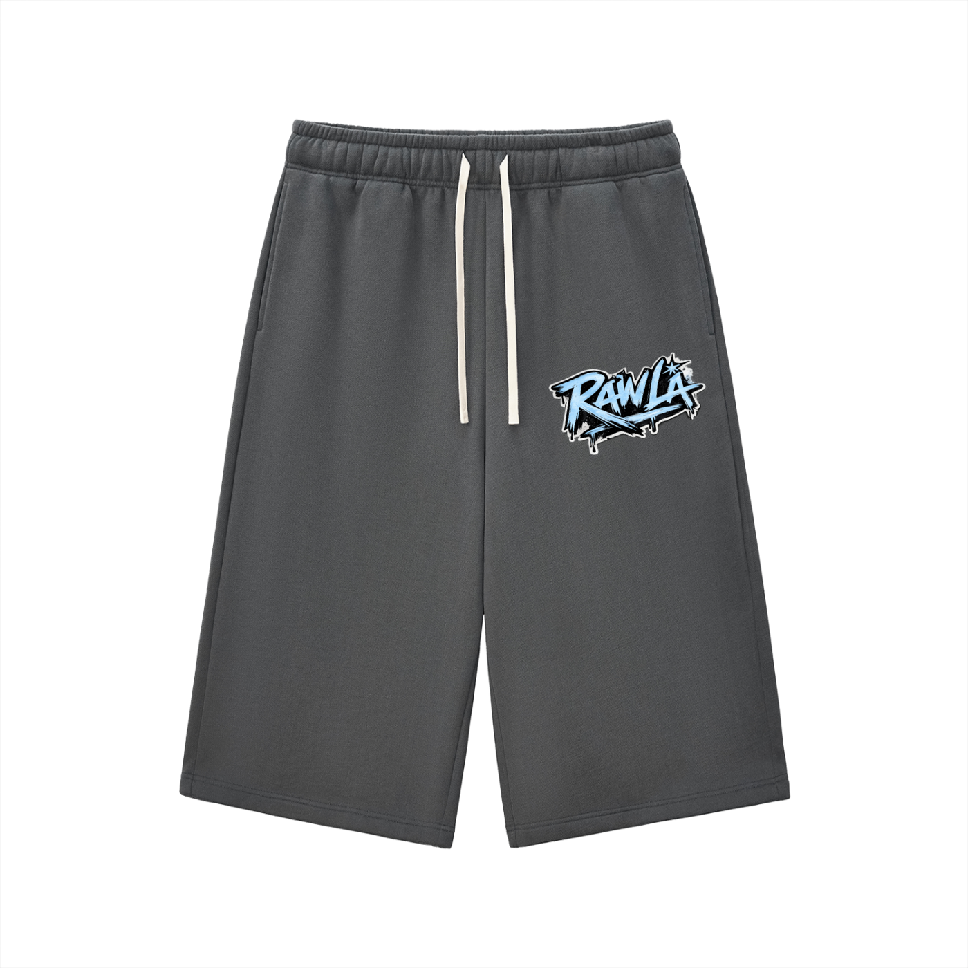 Relaxed Drawstring Three-quarter Sweatpants