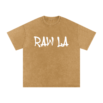 Snow Washed Oversized Cotton T-Shirt