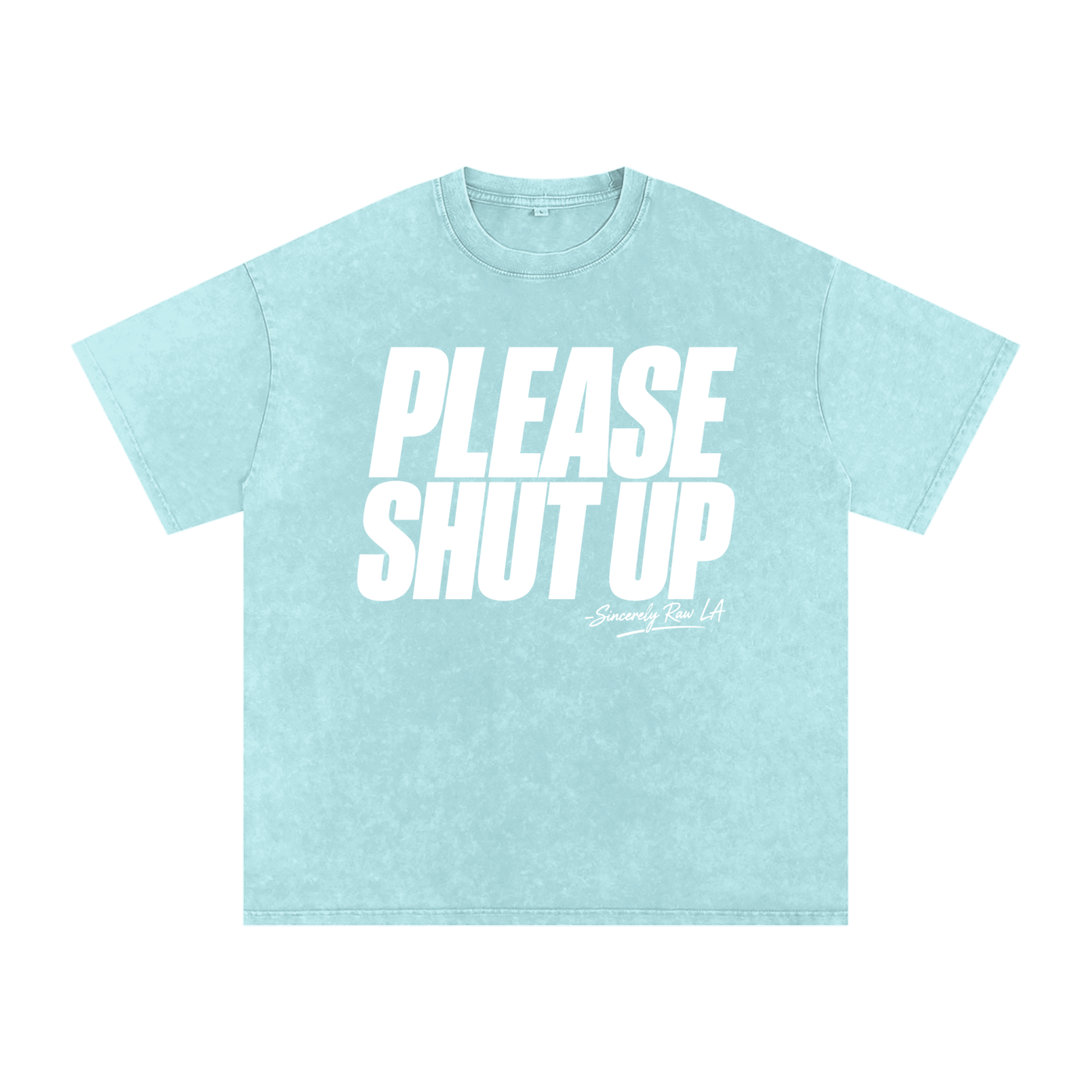Snow Washed Oversized Cotton T-Shirt